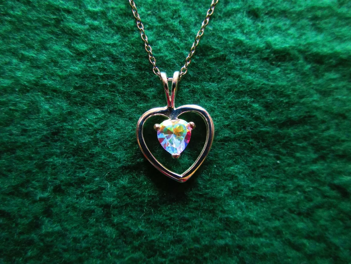 Handmade Green Heart Necklace | Bayou Glass Arts