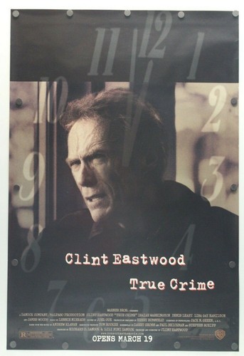 True Crime 1999 Double sided Original Movie Poster 27" x 40"