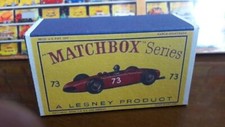 ♪♫•❤ Matchbox Nr. 73 Ferrari Racing Car B Box Matt 280g Druck& Verarbei. gut ❤