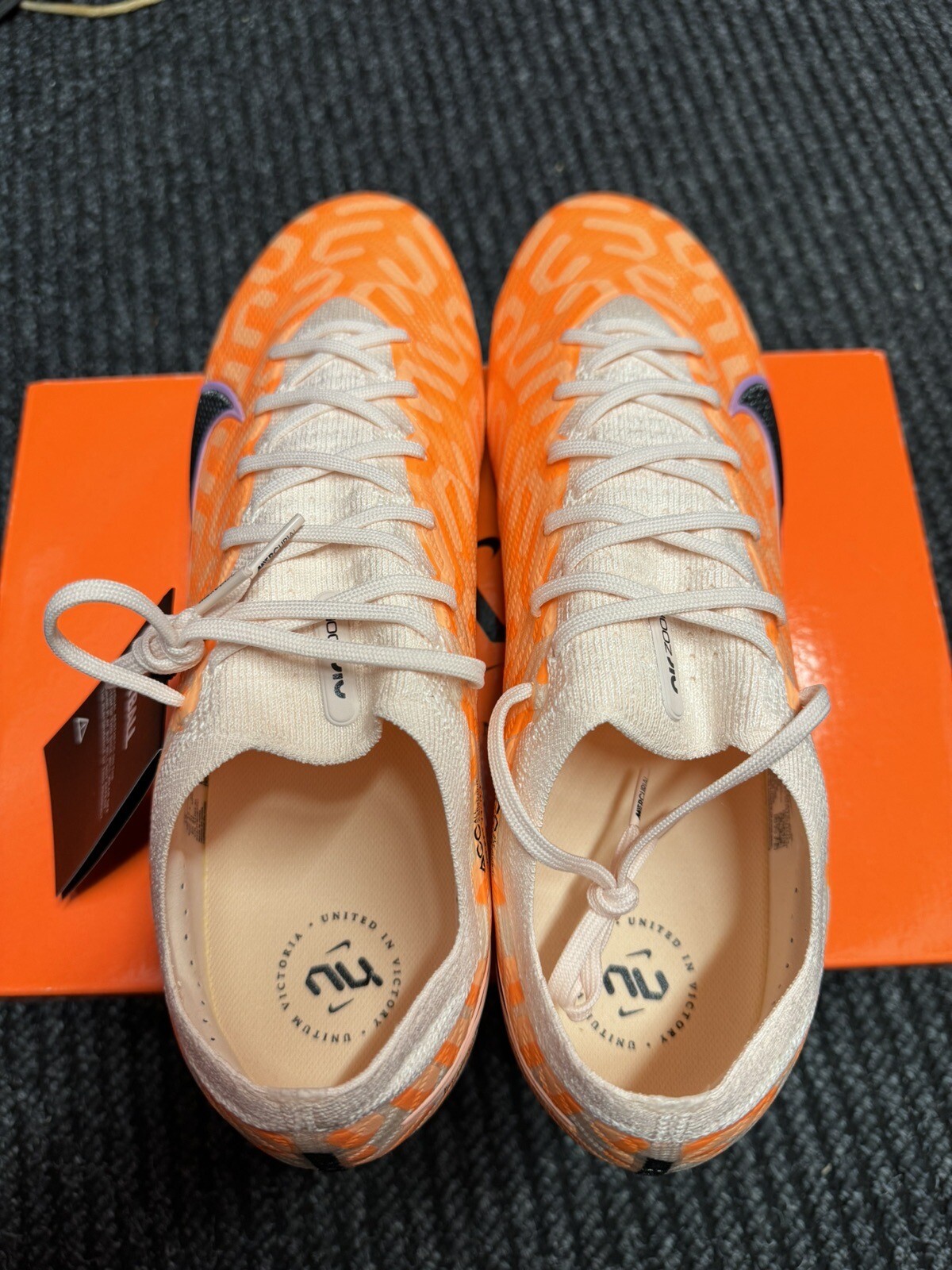 Nike Zoom Vapor 15 Elite NU FG Orange DZ3455800 Men's Soccer Cleats