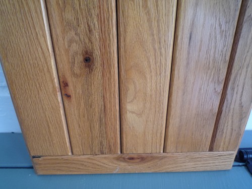 Solid Oak with Knots Cupboard Cabinet Panel Door 27.625" x 14.875" x .75" - Bild 6 von 12