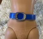 Vtg BARBIE doll belt blue Superstar era fashion accessory Add-Ons EUC!!