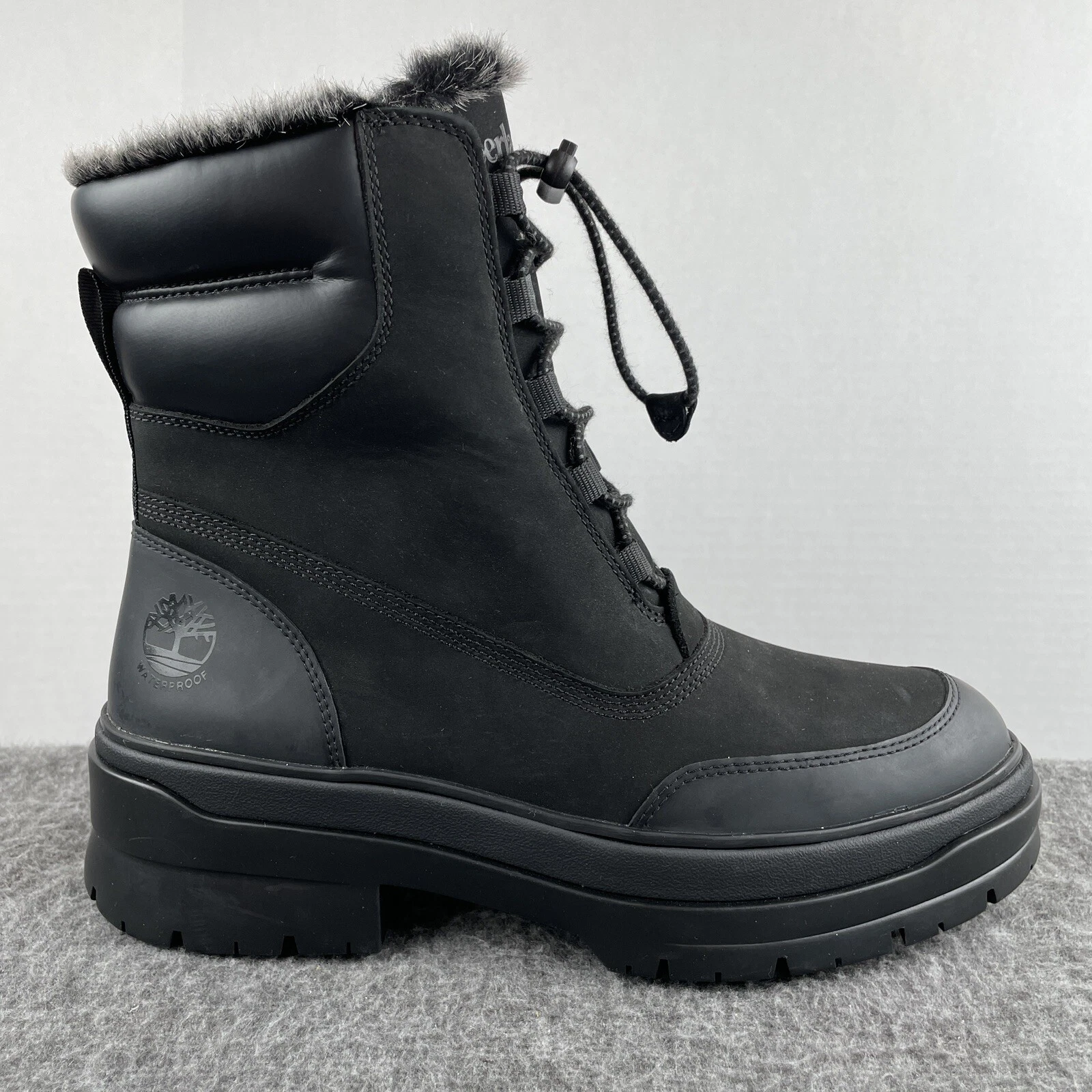 Stivali Timberland Brooke Valley donna tripli neri foderati caldi taglia 9 NUOVI