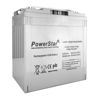 PowerStar Battery BCI Group GC8 8V 150AH Deep Cycle Golf Cart and Scrubber Batte