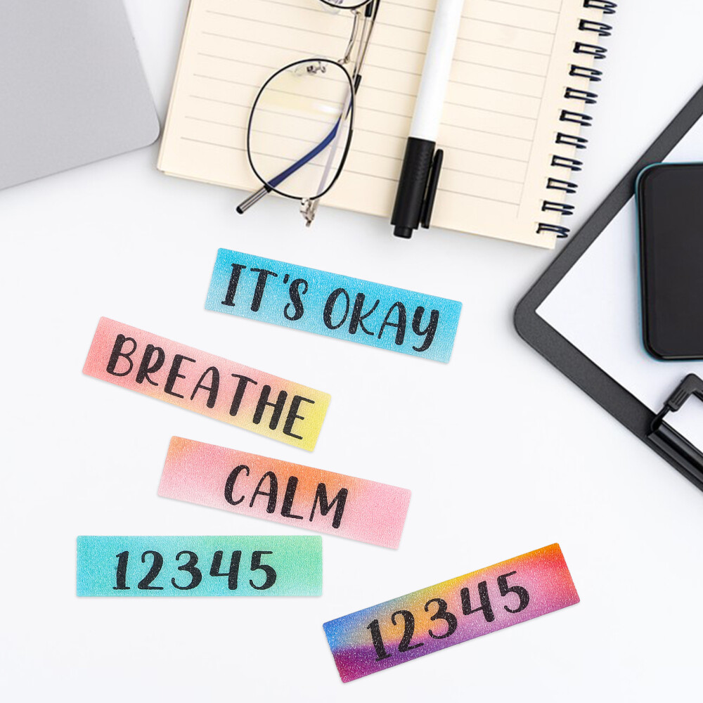 Sticker Decompression Set 10Pcs Adhesive Plastic Strips Rough Texture Stickers Breathe ...