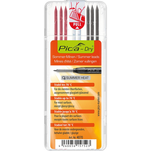 Pica 4070 Dry Summer Heat Refill Leads, 8PK