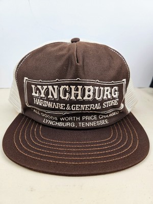 Vintage USA MADE 2T Lynchburg General Store Puffy Print Trucker Hat Snapback Cap