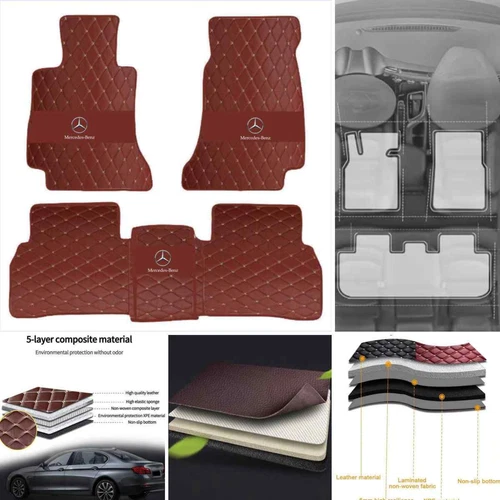 For Mercedes-Benz 1995-2025 All Models Custom Car Floor Mats Carpets Waterproof - Bild 9 von 42