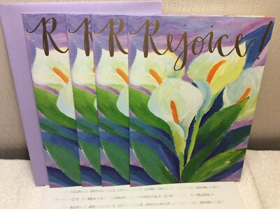 RSVP EASTER GREETING CARDS New w/envelope LOT 4 ''REJOICE may God bless...'' SALE