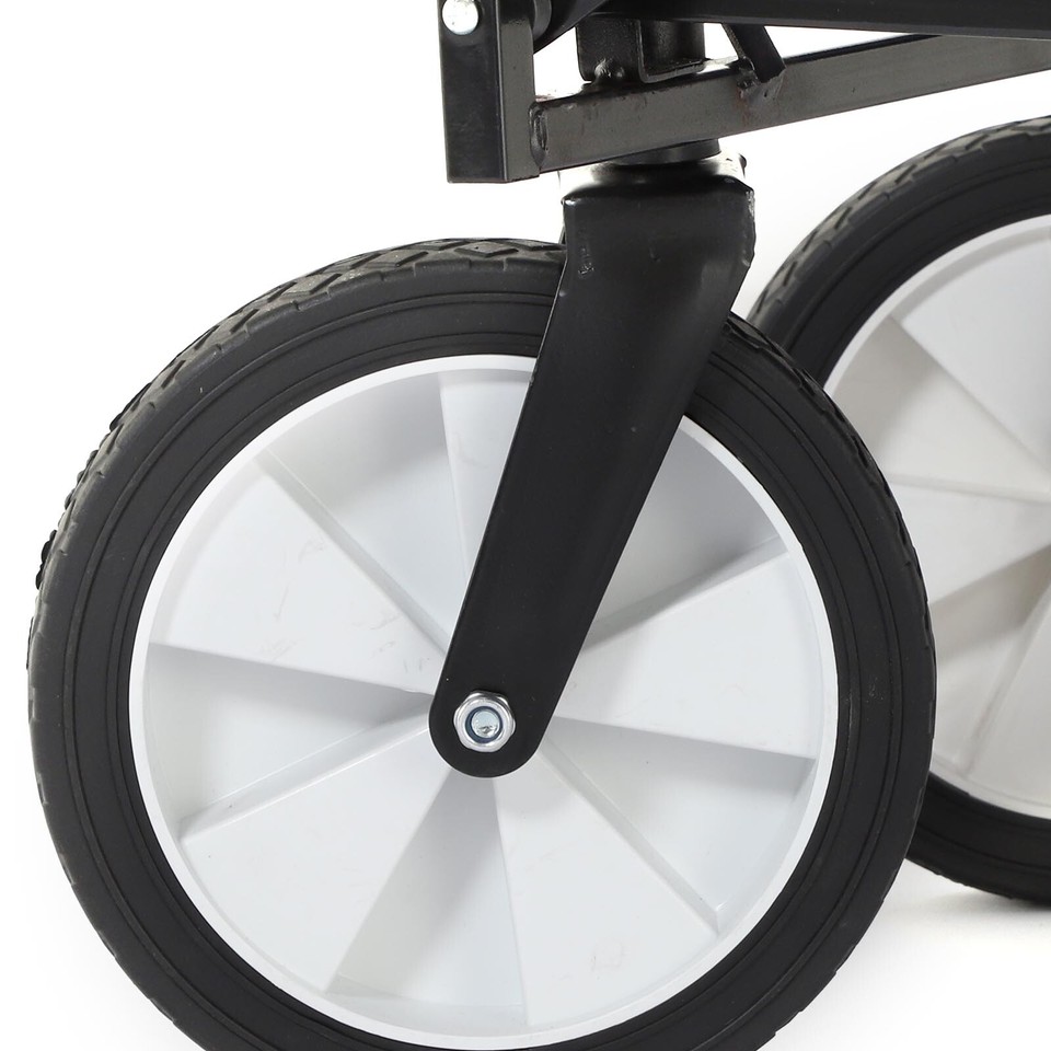 Foldable Pull Along Wagon Garden Trailer Hand Cart Utility Transport