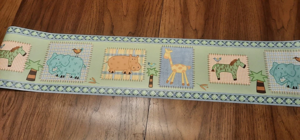 Guardería para bebé Kidsline Safari Wall Boarder 2 rollos Foto 2 de 4