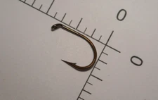 100 Mustad #1 Live Bait Viking Hooks Ball Eye Bronzed 5x Short Shank NORWAY 9470