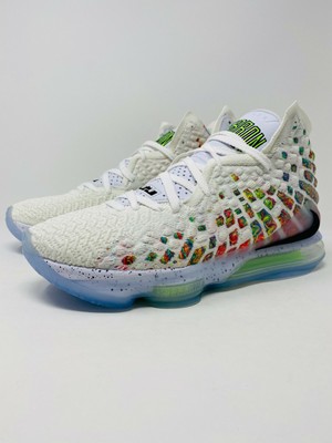 lebron 17 white green