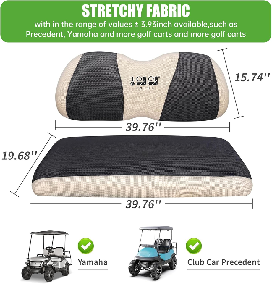 Yamaha Club Car Precedent Golf Cart Seat Covers Sandwich Material