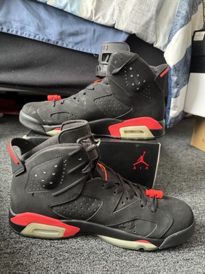 %Nike Air Jordan 6 Retro Infrared Black (2014) Men Size 10.5 / AJ12 Size 10.5 - Jordan 6 Retro Infrared Black 2014 for sale  main image 3