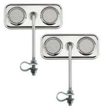 ALTALINE Bicycle Pair Rectangle Mirror Chrome Clear