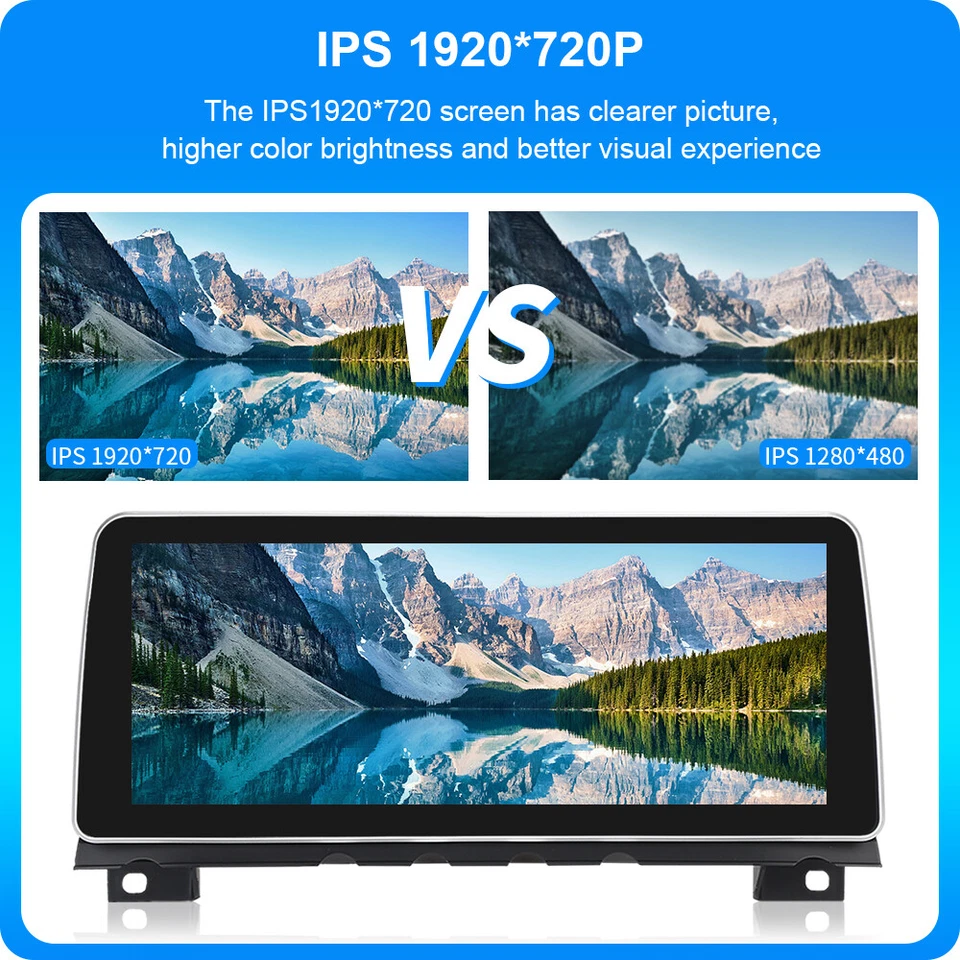 12.3" Autoradio 64GB Android 14 GPS DAB+CarPlay DSP IPS für BMW 7er F01 F02 CIC - Bild 3 von 4