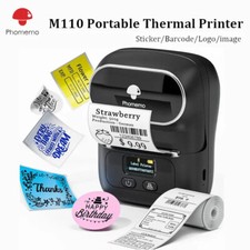Phomemo M110 Portable Thermal Label Printer Wireless Bluetooth Label Maker Lot