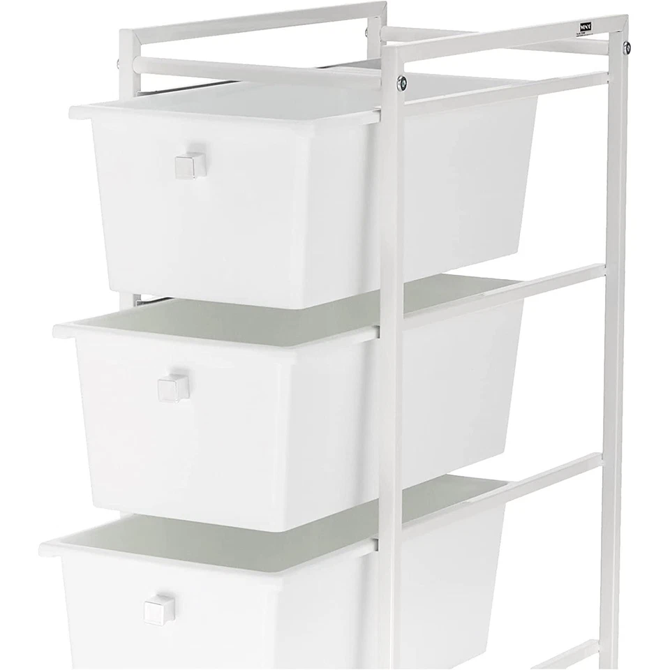 WENKO Carrello Con 4 Ripiani Carrello Multifunzionale Scaffale Da Terra - Immagine 2 di 4