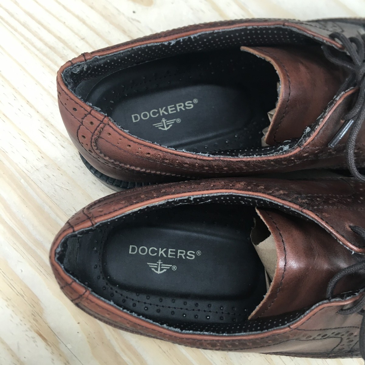 Dockers Dress Shoes Mens 12M Moritz Oxford Wingtip Brown  display picture 3