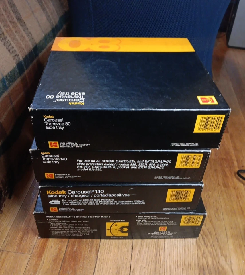 Vintage Kodak Carousel Transvue Projector Slide Tray Bundle 140 80 Ektagraphic - Image 4 of 4