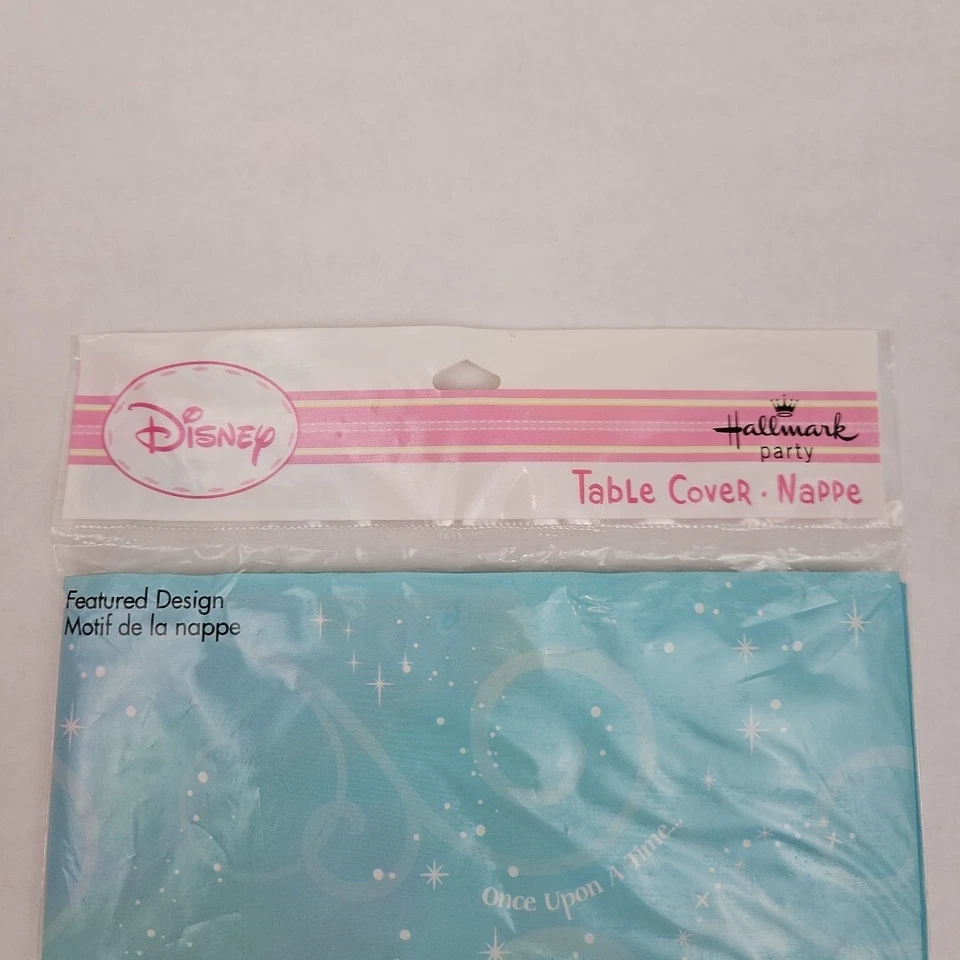 Disney Princesses 1st Birthday Plastic Table Cover 54x102 Vintage Hallmark 2012 - Image 2 of 4