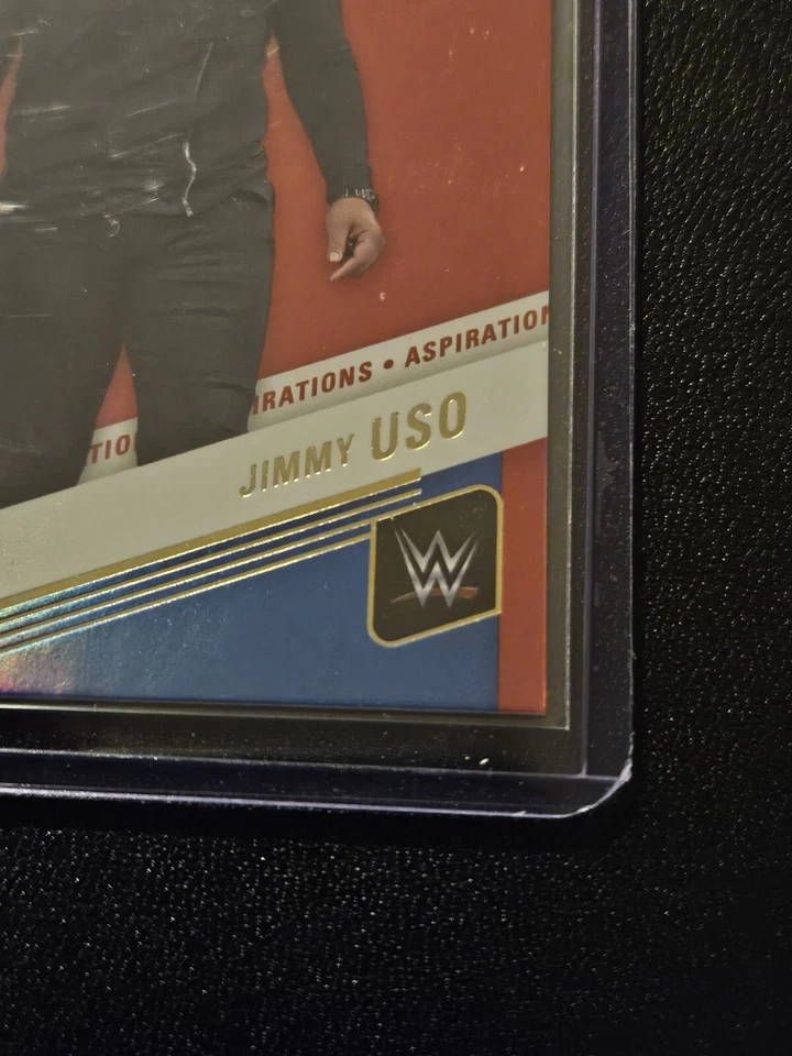 2023 WWE Panini Donruss Elite Jimmy Uso RED Aspirations /53 Wrestling Card - Image 3 of 4