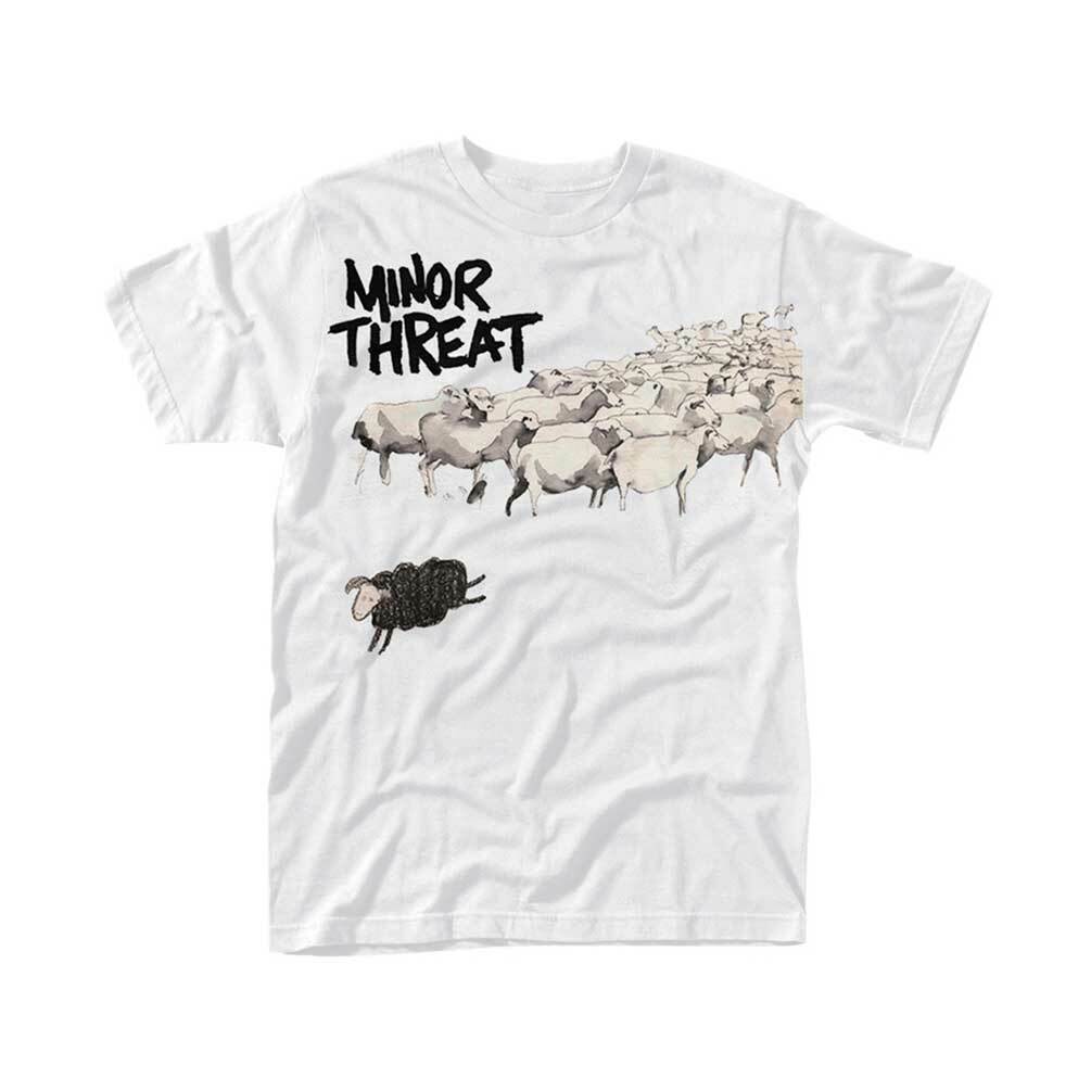 Minor Threat 'Out Of Step' White T shirt - NEW