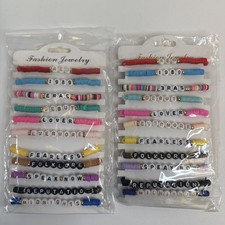 22 Pcs Taylor Love Friendship Hand Wrist Bracelet Hip Stretch Multi Color Eras