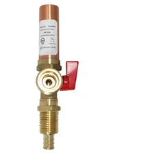 1 Pack XFITTING 1/2" Pex B X 3/4" Washing Machine Valve w. Hammer Arrestor, Red