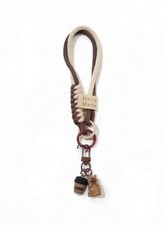 Cute Coffee Bear Keychain - Braided Rope Wristlet Bag Charm - Kawaii Capybara Co