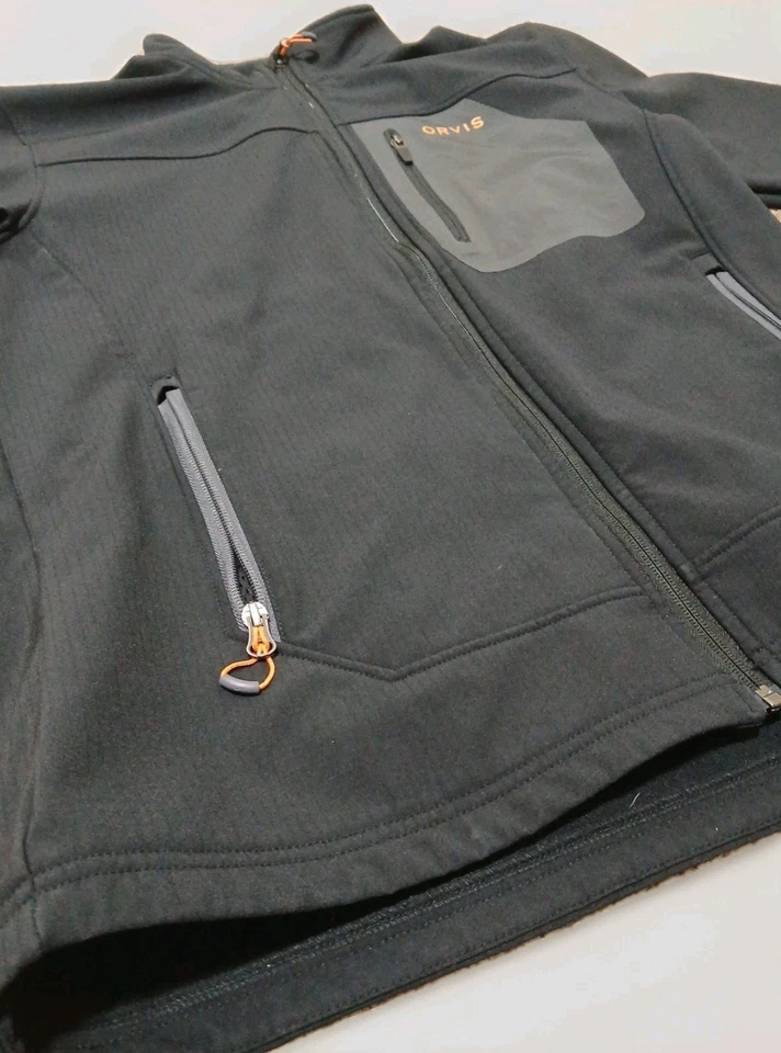 Orvis R65 Suéter Polar Cremallera Completa Exterior Perfomance Chaqueta Negro Para Hombre’s Mediano Foto 2 de 4