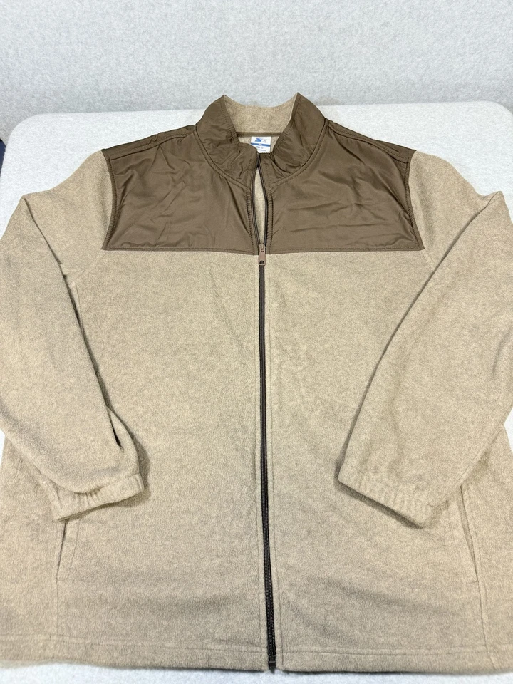 初学者夹克男式 2XL 羊毛全拉链户外口袋 52469 — 第 2/4 张图片