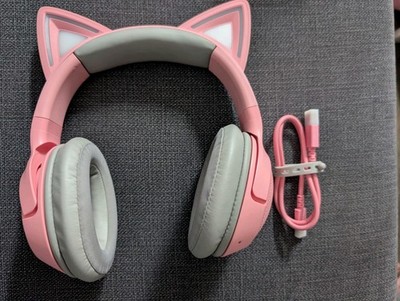 RAZER Kraken Kitty V2, Over-ear Gaming Headset Bluetooth Quartz Pink