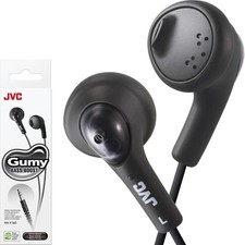 JVC Gumy HAF160B Black In-Ear Earbud Headphones Soft Comfort Fit