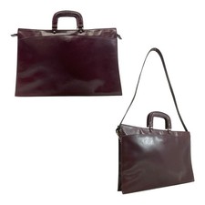 Vintage 80s ETIENNE AIGNER Large Soft Briefcase Business Attach  Bag Shoulder