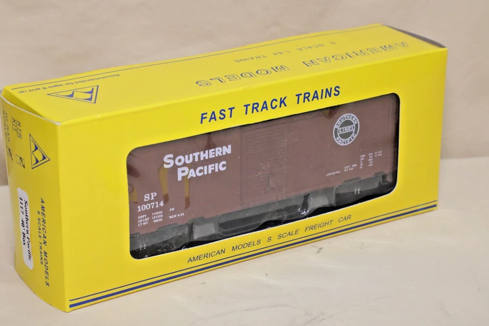 American Models S-scale Southern Pacific 1117 40' Boxcar in box - Image 2 of 4