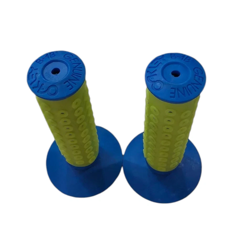 Empuñaduras Oakley B-1B verde neón/azul RARAS nuevas Foto 3 de 4