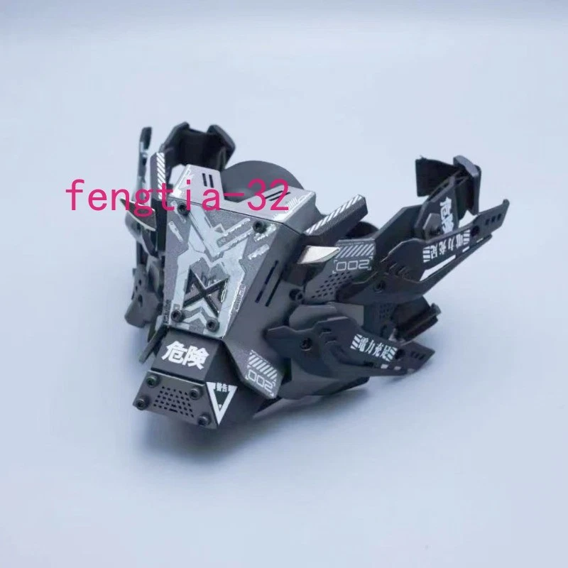 Cyberpunk Half Face Commander Tactical Functional Wind Cosplay Luminous Mask 1PC - Image 4 of 4