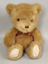 Vintage Russ Berrie Plush Teddy Bear Soft N Suede Brown 14 331