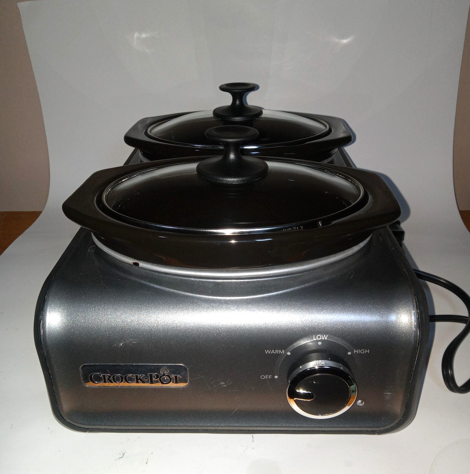 Crock Pot Slow Cooker Hook Up Connectable Unit Double 1 Quar