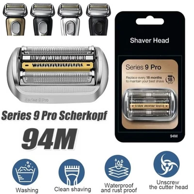MARKENLOS Elektrorasierer 94M Ersatzscherteil Scherkopf für Braun Series 9 Pro & Series 9