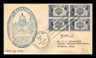 ANNAPOLIS NAVAL ACADEMY FDC SCOTT 794 BLOCK OF 4 HAND CANCEL US COVER