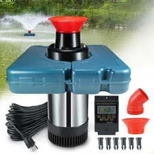 Goldlife Pond Fountain Aerator, F2-2 1HP 750W 110V Stainless Steel Floating Foun