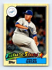#87-70 2017 Topps 1987 Baseball Julio Urias Los Angeles Dodgers
