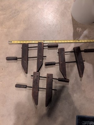 Lot of 3 Vintage Jorgensen Wood Screw Clamps