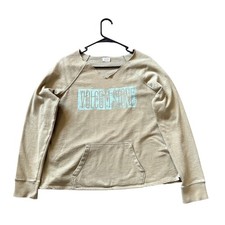 Volcom Oversized Sweatshirt Womens M Tan Gree...