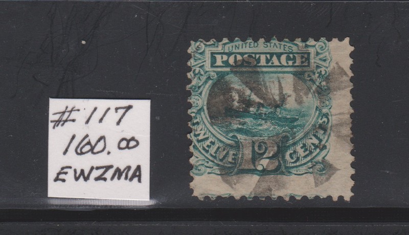 #117 US Classic Stamp...High CV $160.00 low start