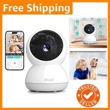 3K HD Indoor Security Camera with 360  Pan/Tilt  Night Vision for Home Safety