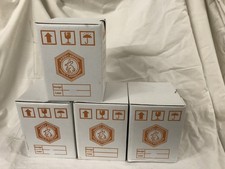 Thailändische traditionelle Emaille Brotdose Kaninchenmarke Lebensmittelbehälter 12 cm 2 Stapel x 4